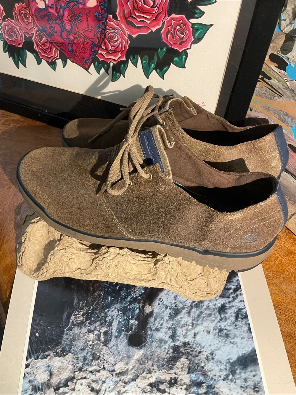Skechers Brown Suede Chukka Lace-Up Boots